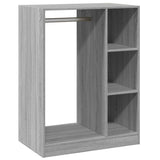 Armadio Grigio Sonoma 77x48x102 cm in Legno truciolato