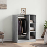 Armadio Grigio Sonoma 77x48x102 cm in Legno truciolato