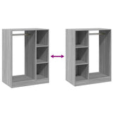 Armadio Grigio Sonoma 77x48x102 cm in Legno truciolato