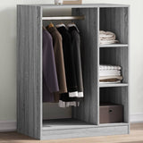Armadio Grigio Sonoma 77x48x102 cm in Legno truciolato