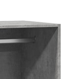 Armadio Grigio Cemento 48x41x102 cm in Legno truciolato