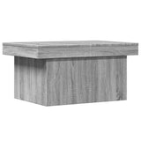 Tavolino da Salotto Grigio Sonoma 80x55x40 cm Legno truciolato