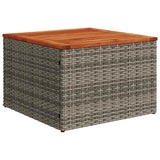 Set Divani da Giardino 8 pz con Cuscini Grigio in Polyrattan