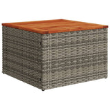 Set Divani da Giardino 11 pz con Cuscini Grigio in Polyrattan