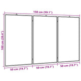 Lavagna Magnetica Pieghevole 150x100x1,7 cm in Alluminio