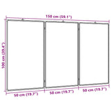 Lavagna Magnetica Pieghevole 150x100x1,7 cm in Alluminio