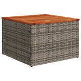 Set Divani da Giardino 11 pz con Cuscini Grigio in Polyrattan
