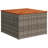 Set Divani da Giardino 14 pz con Cuscini Grigio in Polyrattan
