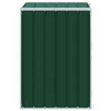 Copribidone con Ruote Bidone Singolo Verde 72x81x115cm Acciaio