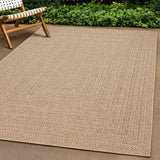 Tappeto ZIZUR 240x240 cm Aspetto Iuta per Interni ed Esterni