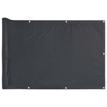 Paravento da Balcone Antracite 500x75 cm in PVC