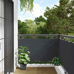 Paravento da Balcone Antracite 500x75 cm in PVC