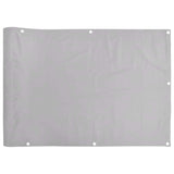 Paravento da Balcone Grigio 300x75 cm in PVC