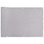Paravento da Balcone Grigio 600x75 cm in PVC