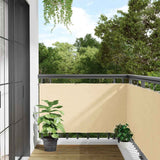 Paravento da Balcone Crema 300x75 cm in PVC