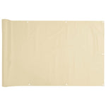 Paravento da Balcone Crema 400x75 cm in PVC