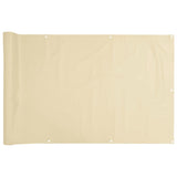 Paravento da Balcone Crema 400x75 cm in PVC