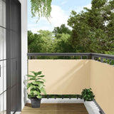 Paravento da Balcone Crema 400x75 cm in PVC