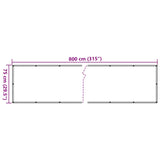 Paravento da Balcone Crema 800x75 cm in PVC