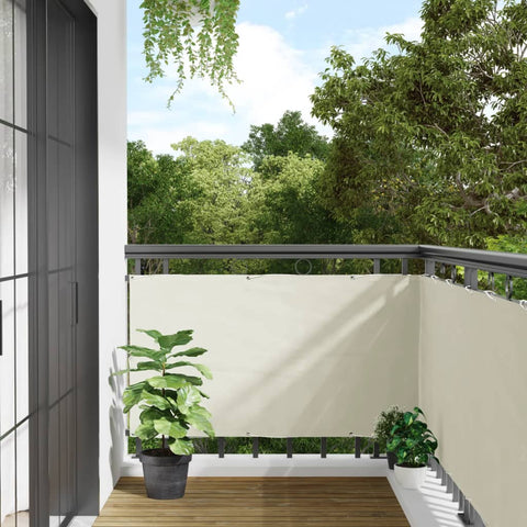 Paravento da Giardino Bianco 500x75 cm in PVC