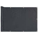 Paravento da Balcone Antracite 500x90 cm in PVC