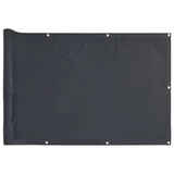 Paravento da Balcone Antracite 500x90 cm in PVC