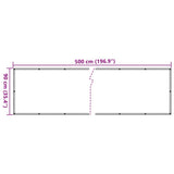 Paravento da Balcone Antracite 500x90 cm in PVC