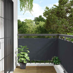 Paravento da Balcone Antracite 500x90 cm in PVC