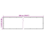Paravento da Giardino con Aspetto Pianta Verde 500x90 cm PVC