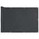 Paravento da Balcone Antracite 600x120 cm in PVC