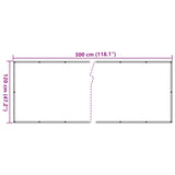 Paravento da Balcone Crema 300x120 cm in PVC