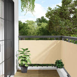 Paravento da Balcone Crema 300x120 cm in PVC