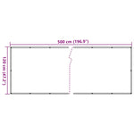 Paravento da Balcone Crema 500x120 cm in PVC