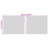 Schermi Privacy da Giardino 10 pz Grigio Chiaro 252,5x19 cm PVC