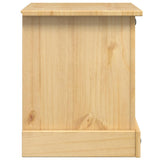Comodino Corona 53x39x47 cm in Legno Massello di Pino