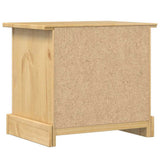 Comodino Corona 53x39x47 cm in Legno Massello di Pino