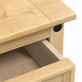 Comodino Corona 53x39x47 cm in Legno Massello di Pino
