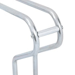 Supporto per 2 Bici da Pavimento Autoportante Acciaio Zincato