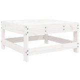 Set Salotto da Giardino 5 pz Bianco in Legno Massello di Pino
