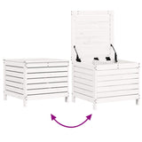 Set Salotto da Giardino 5 pz Bianco in Legno Massello di Pino