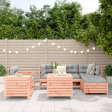 Set Divani da Giardino 7 pz in Legno Massello Abete Douglas