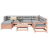 Set Divani da Giardino 8 pz in Legno Massello Abete Douglas