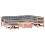 Set Divani Giardino 8 pz con Cuscini Legno Massello di Douglas