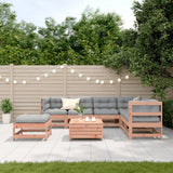 Set Divani Giardino 8 pz con Cuscini Legno Massello di Douglas