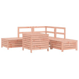 Set Divani da Giardino 6 pz in Legno Massello Abete Douglas