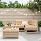 Set Divani Giardino 6 pz con Cuscini in Legno Massello di Pino