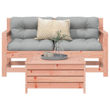 Set Divani da Giardino 3 pz in Legno Massello Abete Douglas