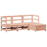 Set Divani da Giardino 4 pz in Legno Massello Abete Douglas