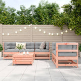 Set Divani da Giardino 6 pz in Legno Massello Abete Douglas