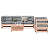 Set Divani Giardino 6 pz con Cuscini Legno Massello di Douglas